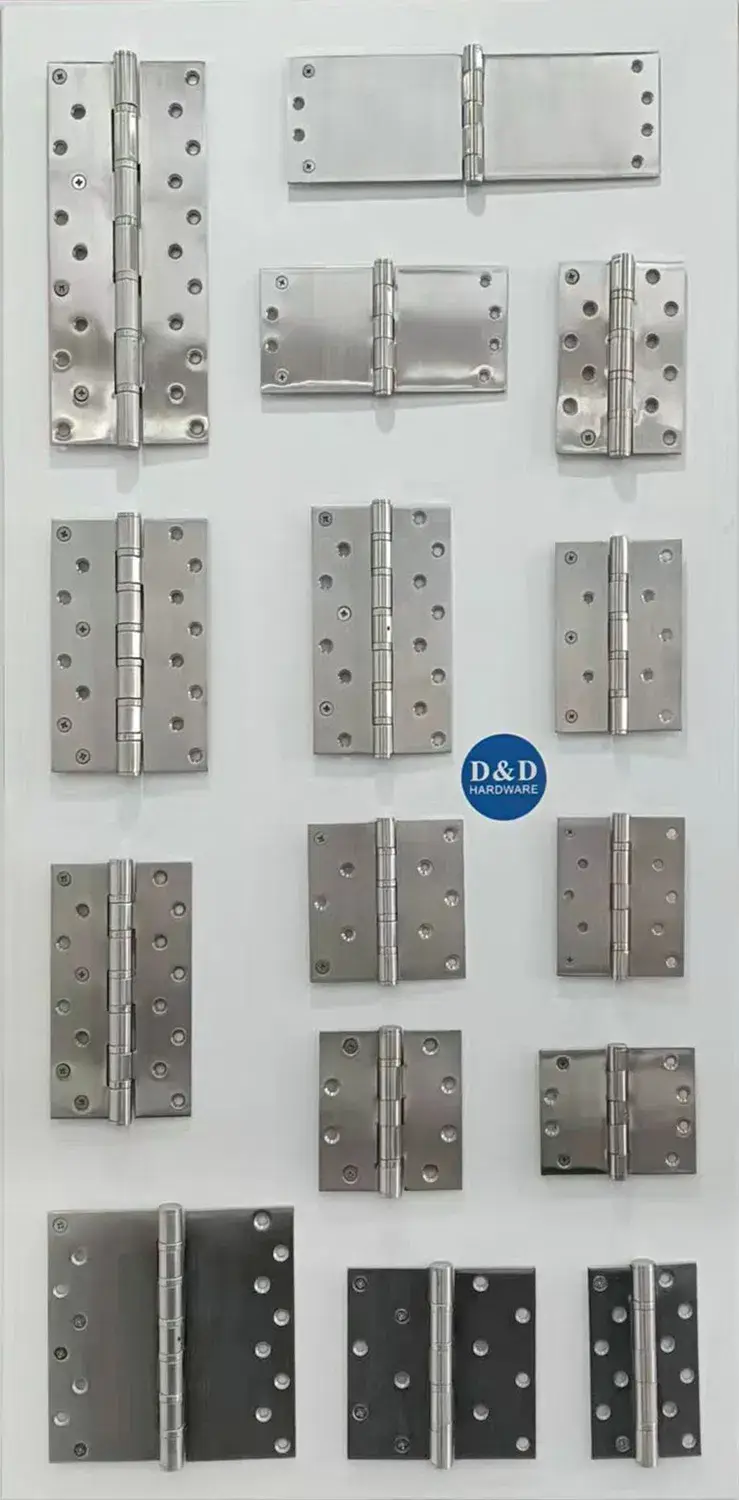 Bản lề cửa mortise bằng chất liệu không gỉ với cơ chế ổ bi ẩn, được ưa chuộng