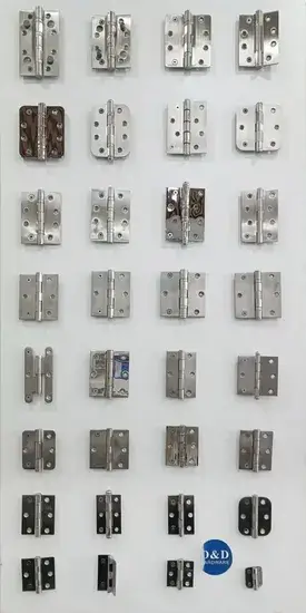 Bản lề cửa mortise bằng chất liệu không gỉ với cơ chế ổ bi ẩn, được ưa chuộng