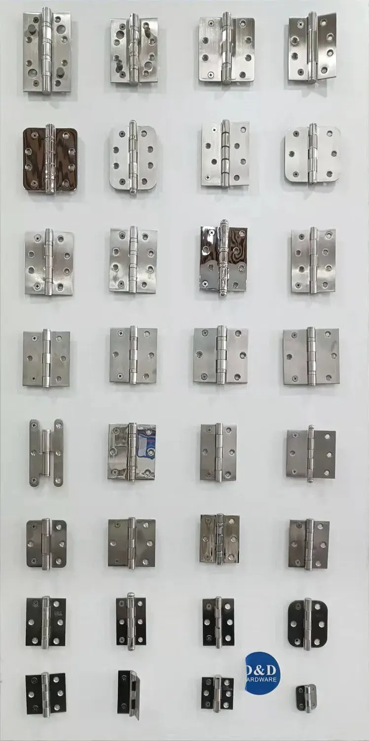 Bản lề cửa mortise bằng chất liệu không gỉ với cơ chế ổ bi ẩn, được ưa chuộng