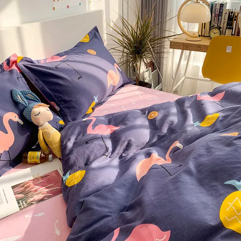 Bộ chăn ga gối đệm cotton dày dặn, mang đến cảm giác ấm áp, phổ biến hình ảnh 14-description