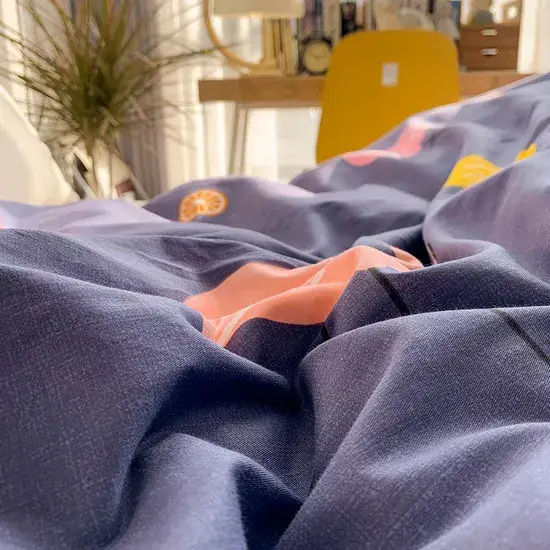 Bộ chăn ga gối đệm cotton dày dặn, mang đến cảm giác ấm áp, phổ biến