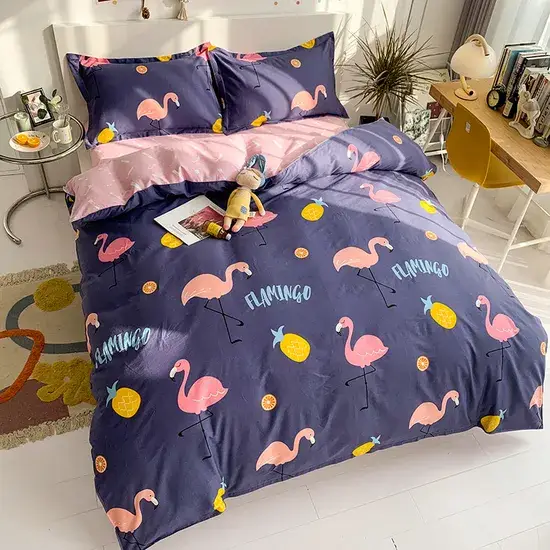 Bộ chăn ga gối đệm cotton dày dặn, mang đến cảm giác ấm áp, phổ biến hình ảnh 1-description