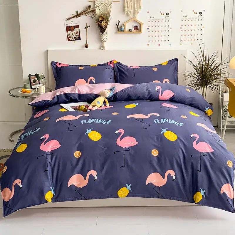 Bộ chăn ga gối đệm cotton dày dặn, mang đến cảm giác ấm áp, phổ biến hình ảnh 12-description