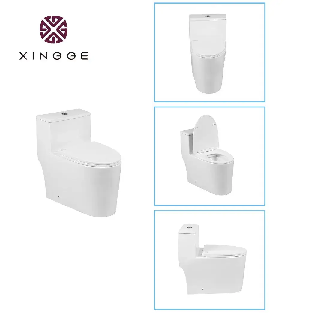 Bồn cầu một khối lắp đặt trên sàn, thiết kế sang trọng, tiện ích với chức năng rửa xuống hình ảnh 16-description