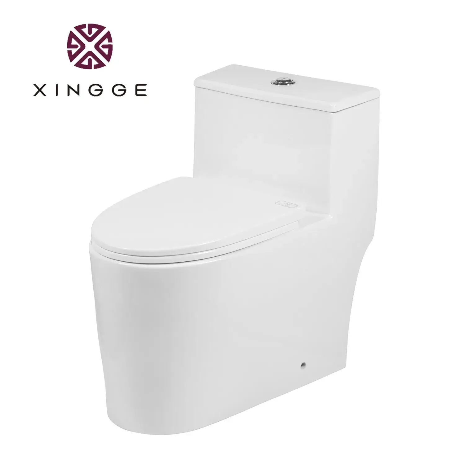 Bồn cầu một khối lắp đặt trên sàn, thiết kế sang trọng, tiện ích với chức năng rửa xuống