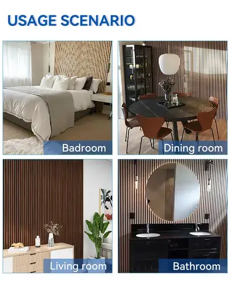Bảng tiêu âm gỗ tự nhiên dành cho trang trí, thu hút sự chú ý