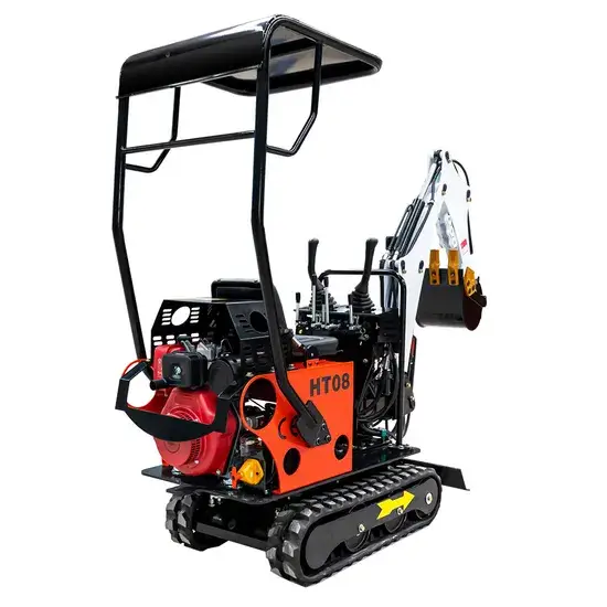 Xe máy xúc mini 0.8 tấn bán chạy, bánh xích thủy lực