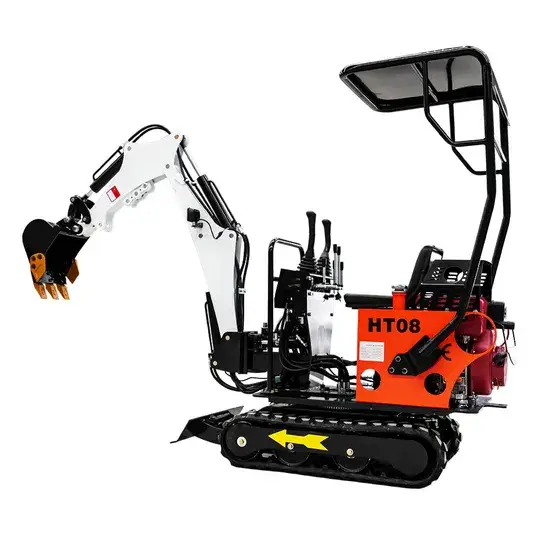 Xe máy xúc mini 0.8 tấn bán chạy, bánh xích thủy lực
