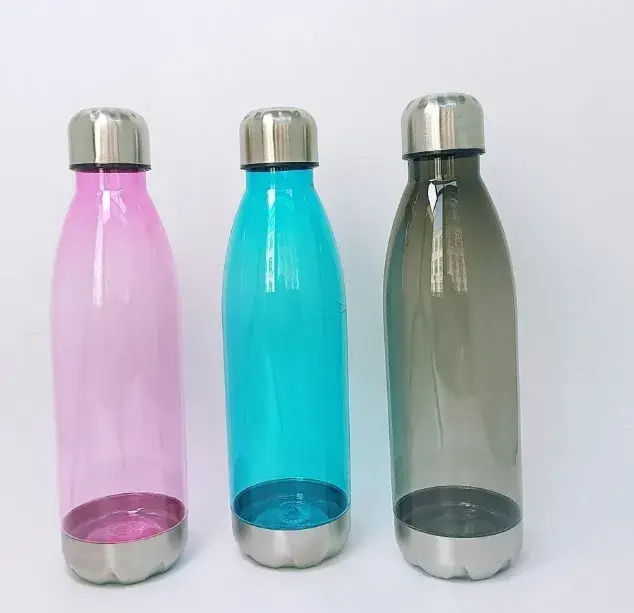 Bình nước nhựa với nắp thép không rỉ, lý tưởng cho các hoạt động ngoại trời hình ảnh 12-description