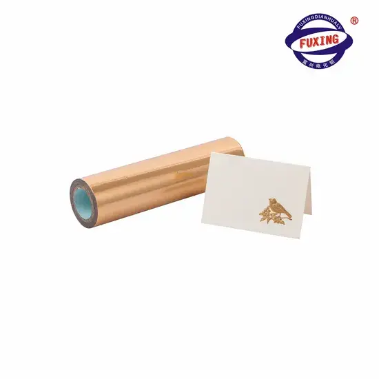 Cuộn Nhuộm Nóng Chuyển Nhiệt Foil Vàng Kim - Lớp phủ mềm mại cho Sổ Tay Da Vải Dệt