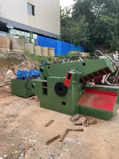 Máy cắt kim loại tự động Alligator thủy lực cho tái chế nhôm và đồng phế liệu