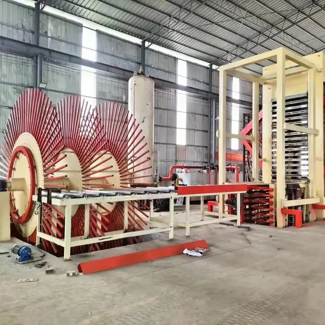 Dây chuyền sản xuất ván ép sử dụng công nghệ thủy lực, máy ép nóng tự động