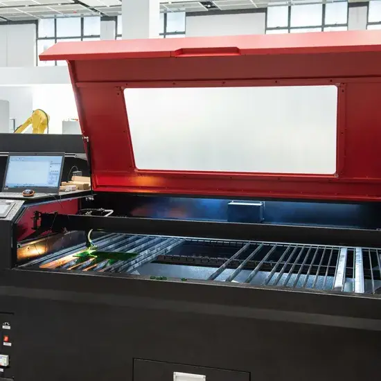 Thiết bị CNC sợi laser chuyên dùng cho gỗ, công suất 100W, kích thước là 1610, đạt chuẩn chất lượng ISO 9001