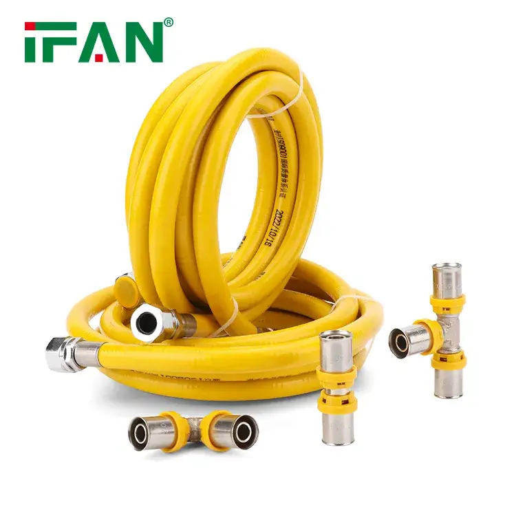 Phụ kiện Pex Nhấn Ifan Giá ưu đãi | Phụ kiện ống Pex Đồng vàng as-4176.8-2010