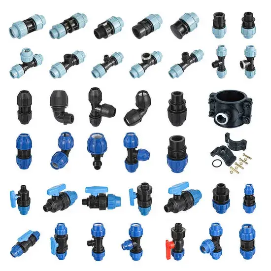 Bộ phụ kiện nén và nhựa PP cho ống nước HDPE tưới tiêu Ifan theo tiêu chuẩn ASTM D3035