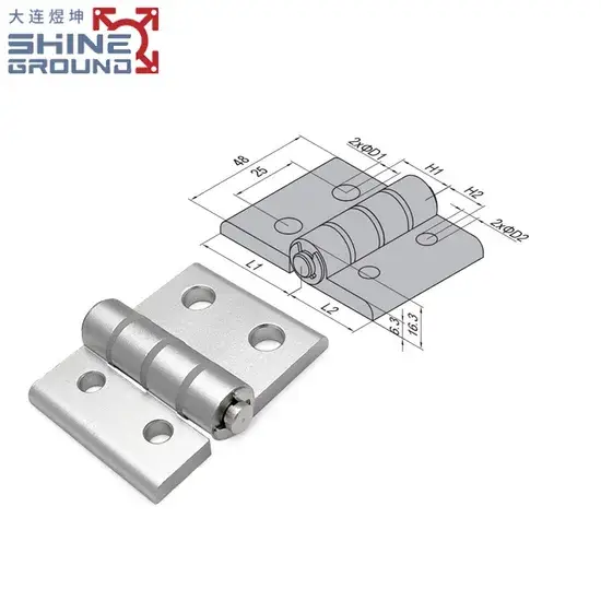 Phụ kiện nhôm định hình công nghiệp: Công cụ với bản lề cổng điều chỉnh chất lượng