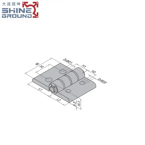 Phụ kiện nhôm định hình công nghiệp: Công cụ với bản lề cổng điều chỉnh chất lượng