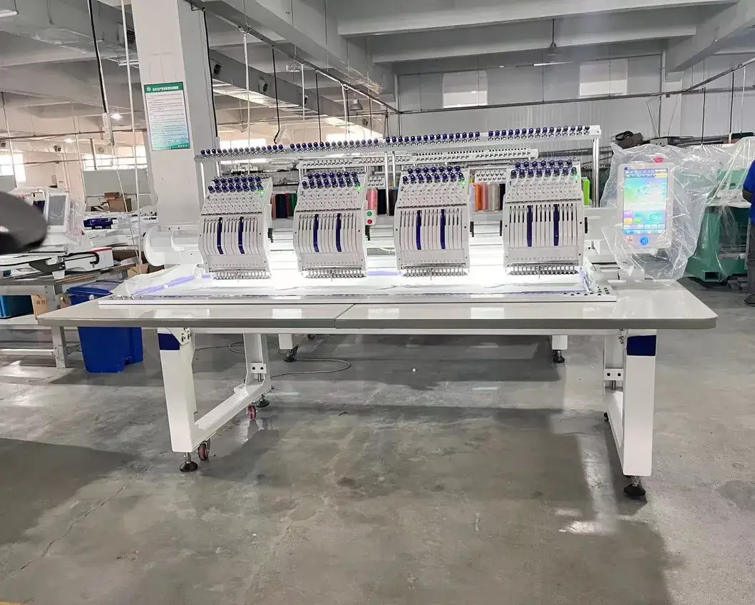Máy thêu công nghiệp Trung Quốc ứng dụng công nghệ hiện đại, hỗ trợ thêu đa logo và kết nối máy tính hình ảnh 14-description