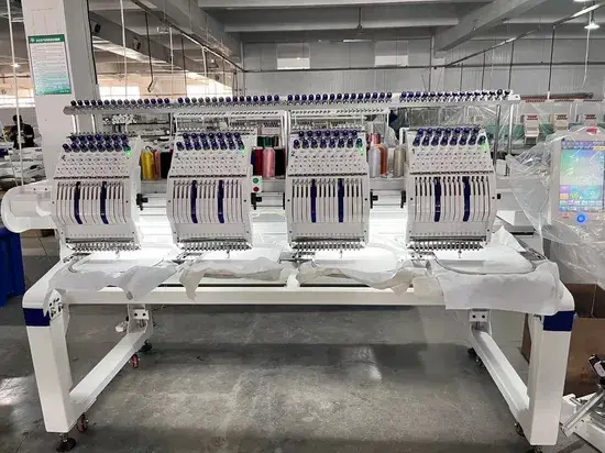 Máy thêu công nghiệp Trung Quốc ứng dụng công nghệ hiện đại, hỗ trợ thêu đa logo và kết nối máy tính