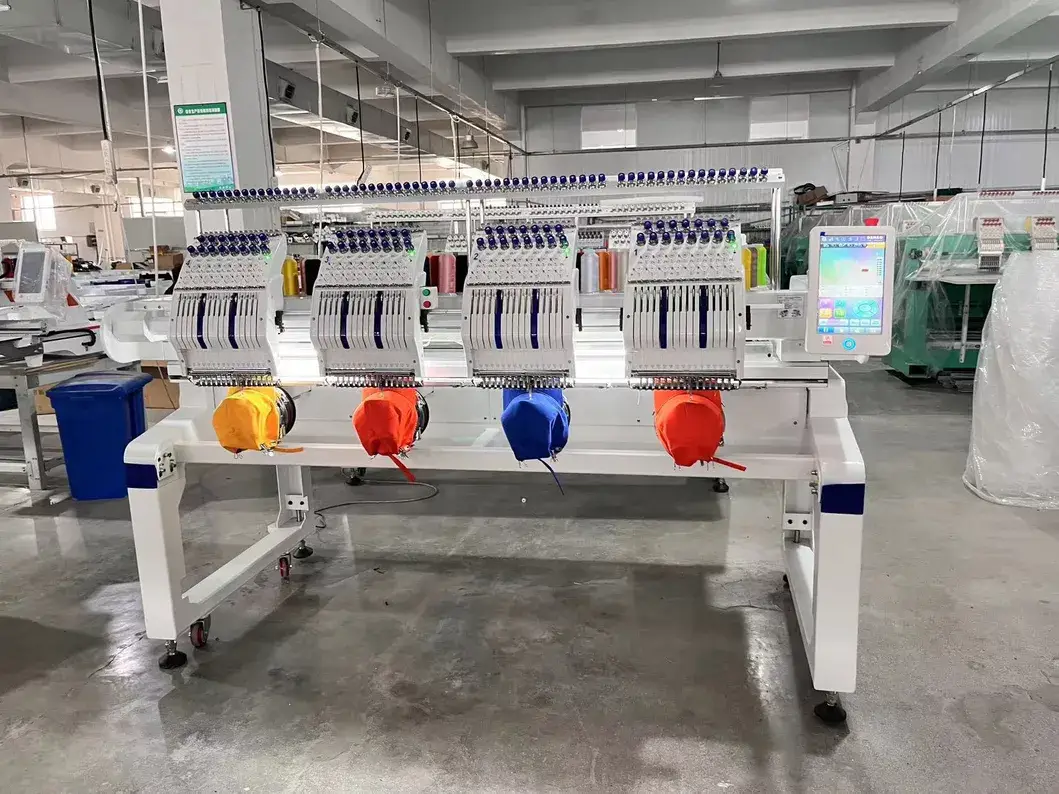 Máy thêu công nghiệp Trung Quốc ứng dụng công nghệ hiện đại, hỗ trợ thêu đa logo và kết nối máy tính hình ảnh 16-description