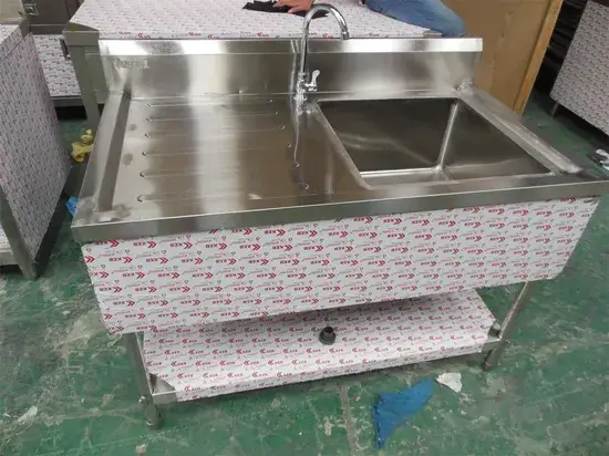 Bồn rửa đôi thép không gỉ công nghiệp - Sản phẩm chất lượng cao cho đầu bếp chuyên nghiệp, thiết kế bền bỉ và dễ bảo trì