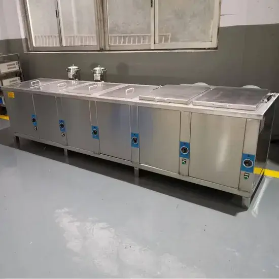 Máy Rửa Linh Kiện Siêu Âm Công Nghiệp với Tần Số Tùy Chỉnh, Kích Thước 28Hz 40Hz 60Hz