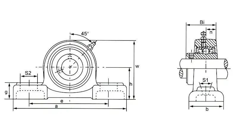 Đệm Vòng Bi Bóng UC 205 206 207 208 209 210 - Khối Chèn Vòng Bi hình ảnh 15-description