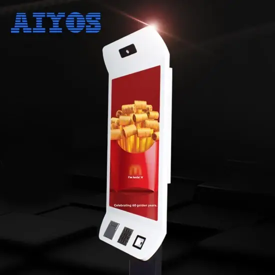 Thiết bị kiosk thanh toán tự động với màn hình cảm ứng, máy in biên nhận và đầu đọc thẻ thông minh hình ảnh 1-description