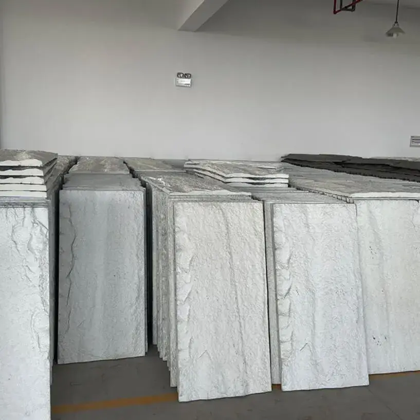 Bảng tường văn hóa polyurethane cho trang trí nội thất và ngoại thất, tấm đá giả PU trung tâm trưng bày