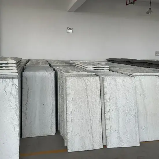 Bảng tường văn hóa polyurethane cho trang trí nội thất và ngoại thất, tấm đá giả PU trung tâm trưng bày
