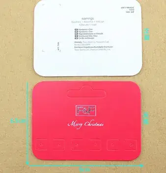 Phụ kiện trưng bày bông tai và nhẫn chất liệu PVC với lớp mút mềm mại