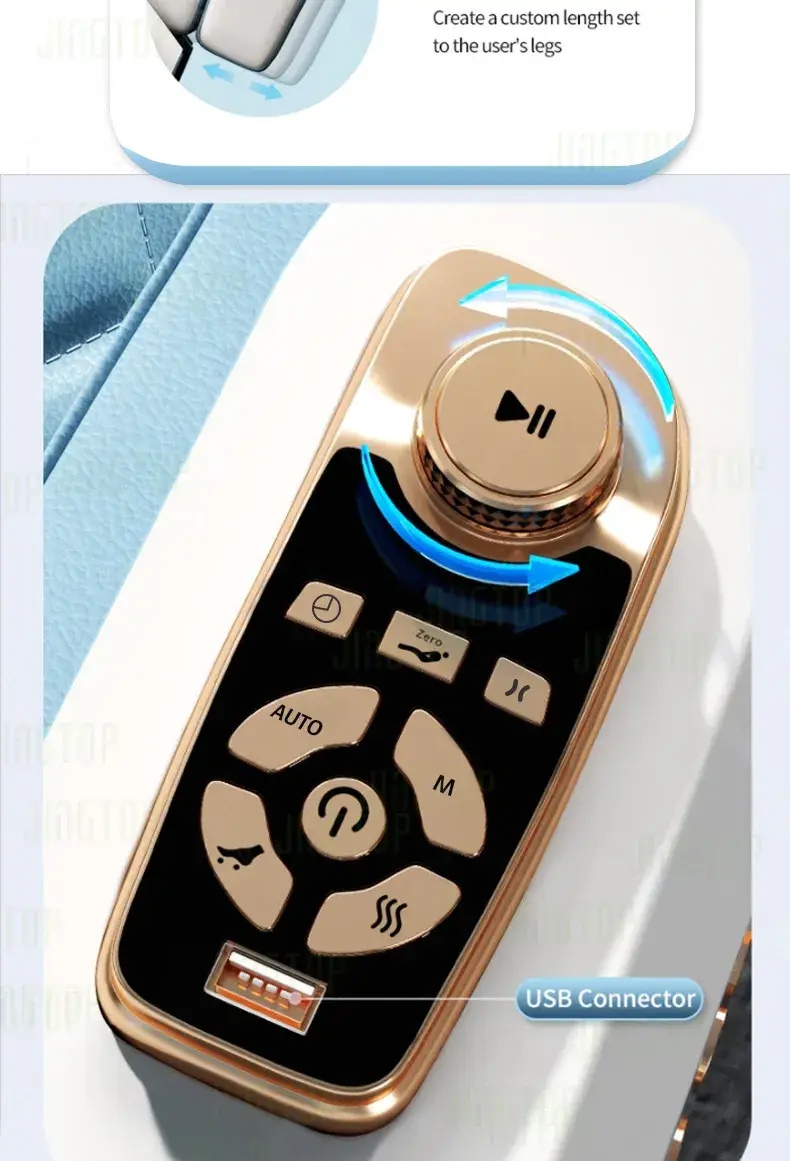 Ghế massage tự động không trọng lực toàn thân với thiết kế mới từ Nhà sản xuất Jingtop OEM hình ảnh 23-description