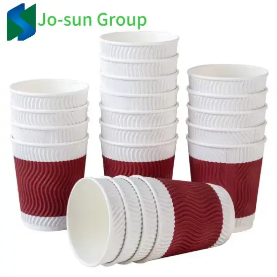 Ly giấy cách nhiệt hai lớp Jo-Sun dùng một lần, thiết kế mới cho việc thưởng thức cà phê hình ảnh 1-description