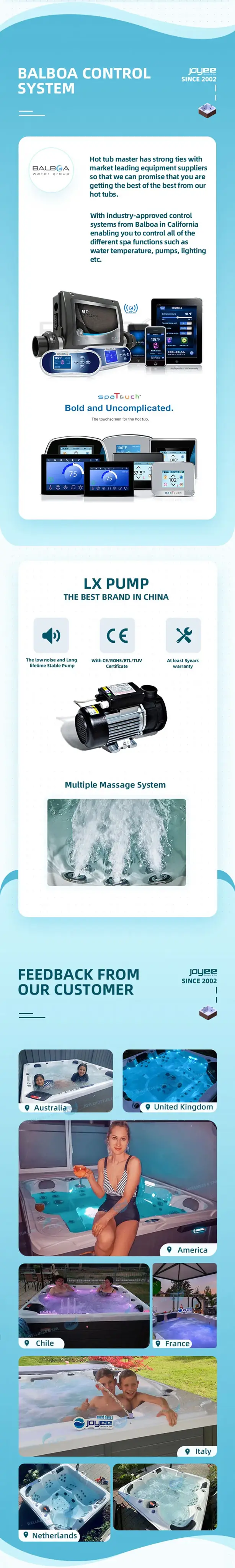Bồn tắm nước nóng ngoài trời Joyee - Sự lựa chọn lý tưởng cho trải nghiệm thư giãn của người lớn hình ảnh 26-description