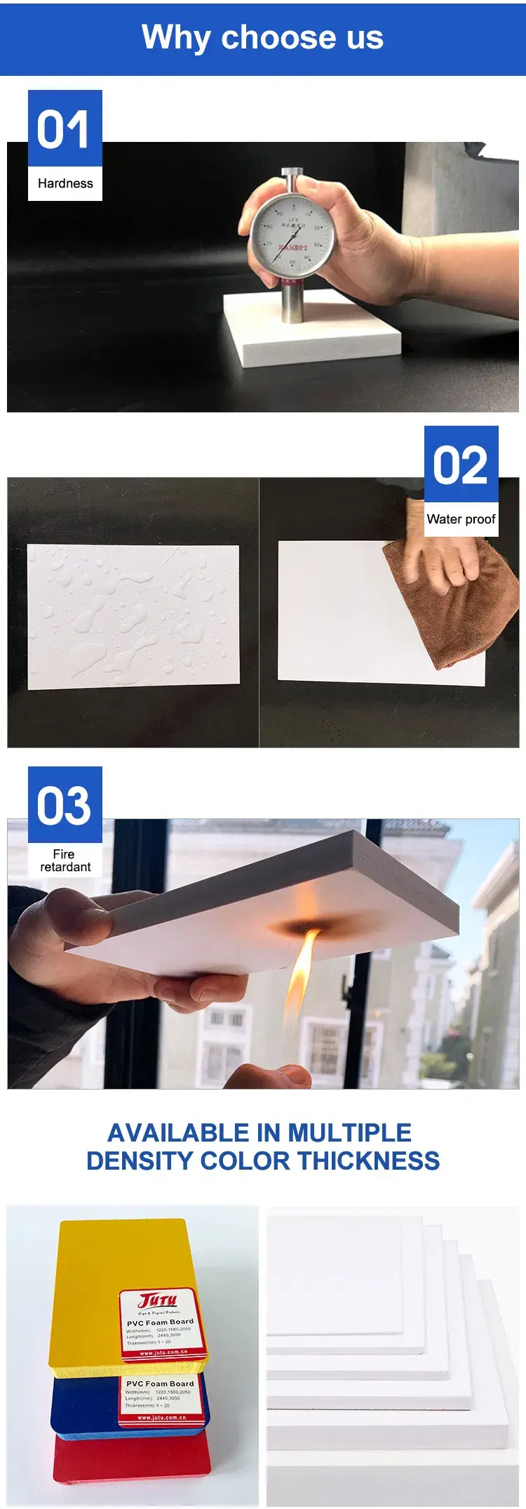 Bảng Foam PVC Jutu độ dày cao - Sản phẩm chuyên dụng cho biển báo và quảng cáo hình ảnh 13-description