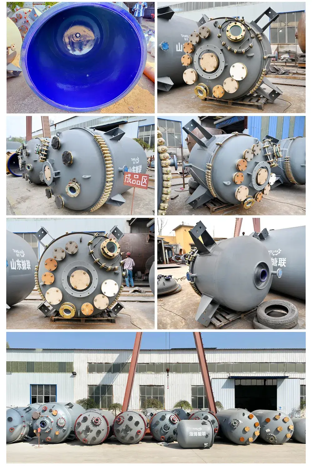 3000L Loại K/Ae Bể phản ứng chống ăn mòn với lớp lót kính chất lượng hình ảnh 13-description