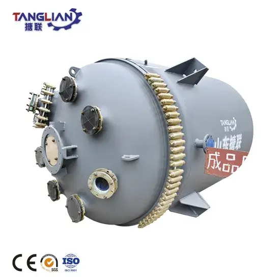 3000L Loại K/Ae Bể phản ứng chống ăn mòn với lớp lót kính chất lượng