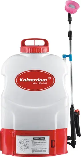 Bình phun điện đeo lưng Kaiserdom18L (KD-18D-007) - Thiết bị hiệu quả cho việc phun thuốc hình ảnh 1-description
