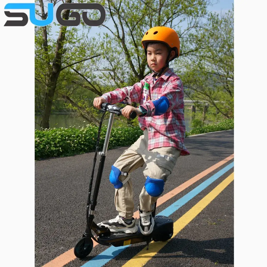 Xe điện E-Scooter tích hợp ghế gập dành cho bé