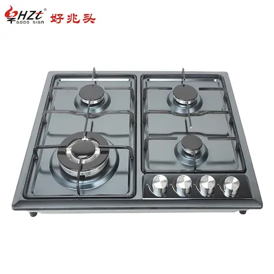 Bếp gas âm tủ bằng inox không gỉ 4 bếp nấu ăn phù hợp cho gia đình