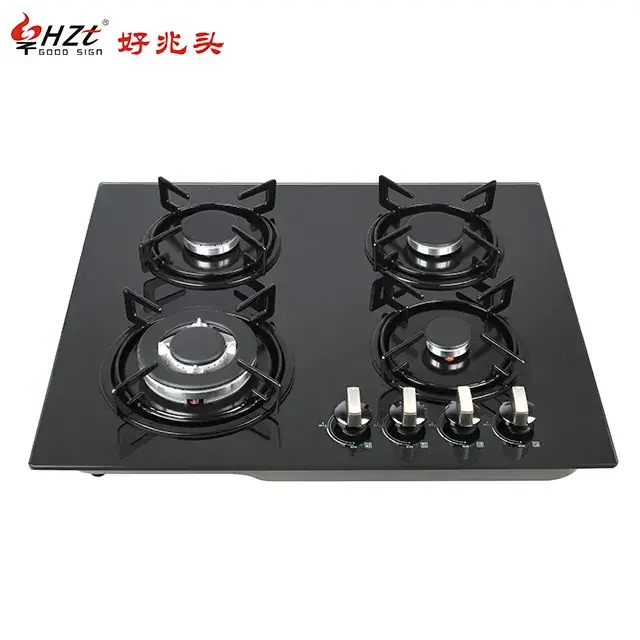 Bếp gas âm tủ bằng inox không gỉ 4 bếp nấu ăn phù hợp cho gia đình