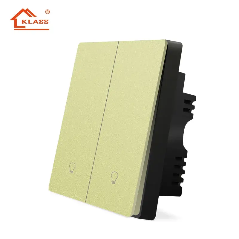 Thiết bị điều khiển ánh sáng tường thông minh WiFi Tuya cho khách sạn và nhà ở - Công tắc cảm ứng 1/2/3/4 gang