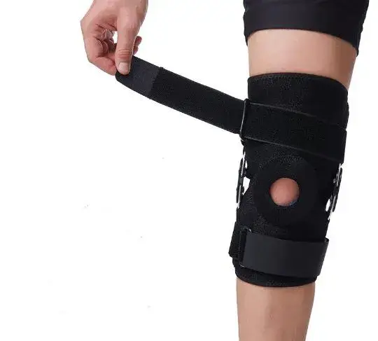 Băng cố định đầu gối chất lượng cao, giúp hỗ trợ đầu gối sau phẫu thuật với bản lề chỉnh hình hình ảnh 12-description
