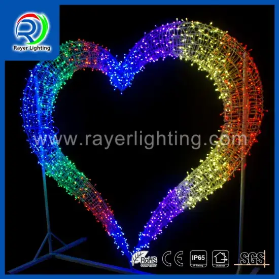 Đèn LED hình trái tim sáng tạo dành cho trang trí đám cưới, Giáng sinh và lễ hội