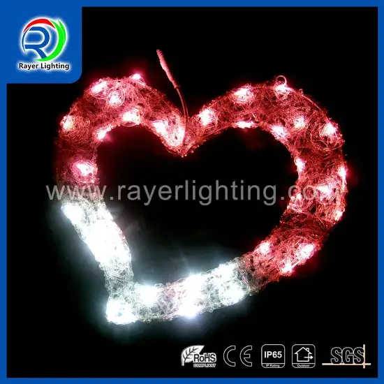 Đèn LED hình trái tim sáng tạo dành cho trang trí đám cưới, Giáng sinh và lễ hội