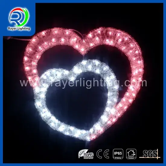 Đèn LED hình trái tim sáng tạo dành cho trang trí đám cưới, Giáng sinh và lễ hội hình ảnh 1-description