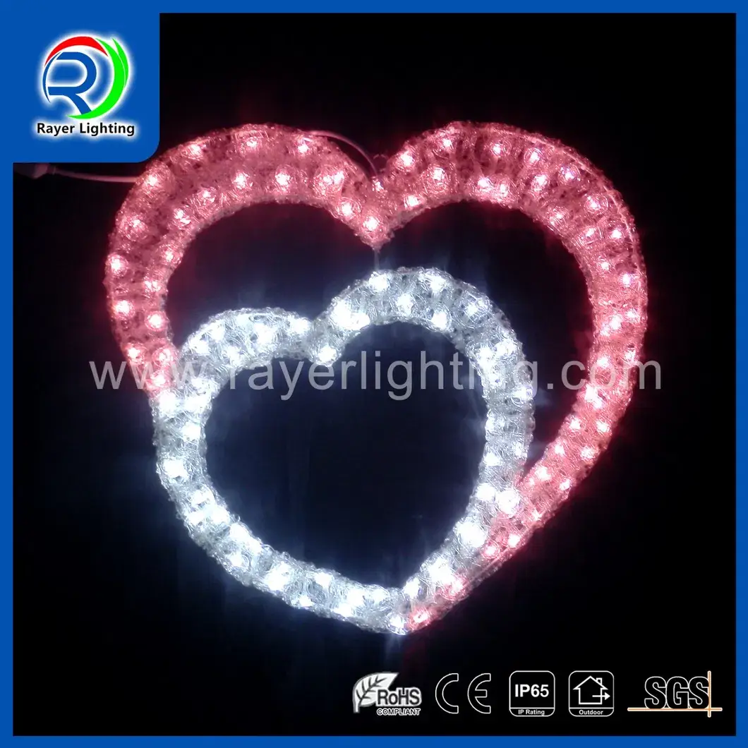 Đèn LED hình trái tim sáng tạo dành cho trang trí đám cưới, Giáng sinh và lễ hội hình ảnh 12-description