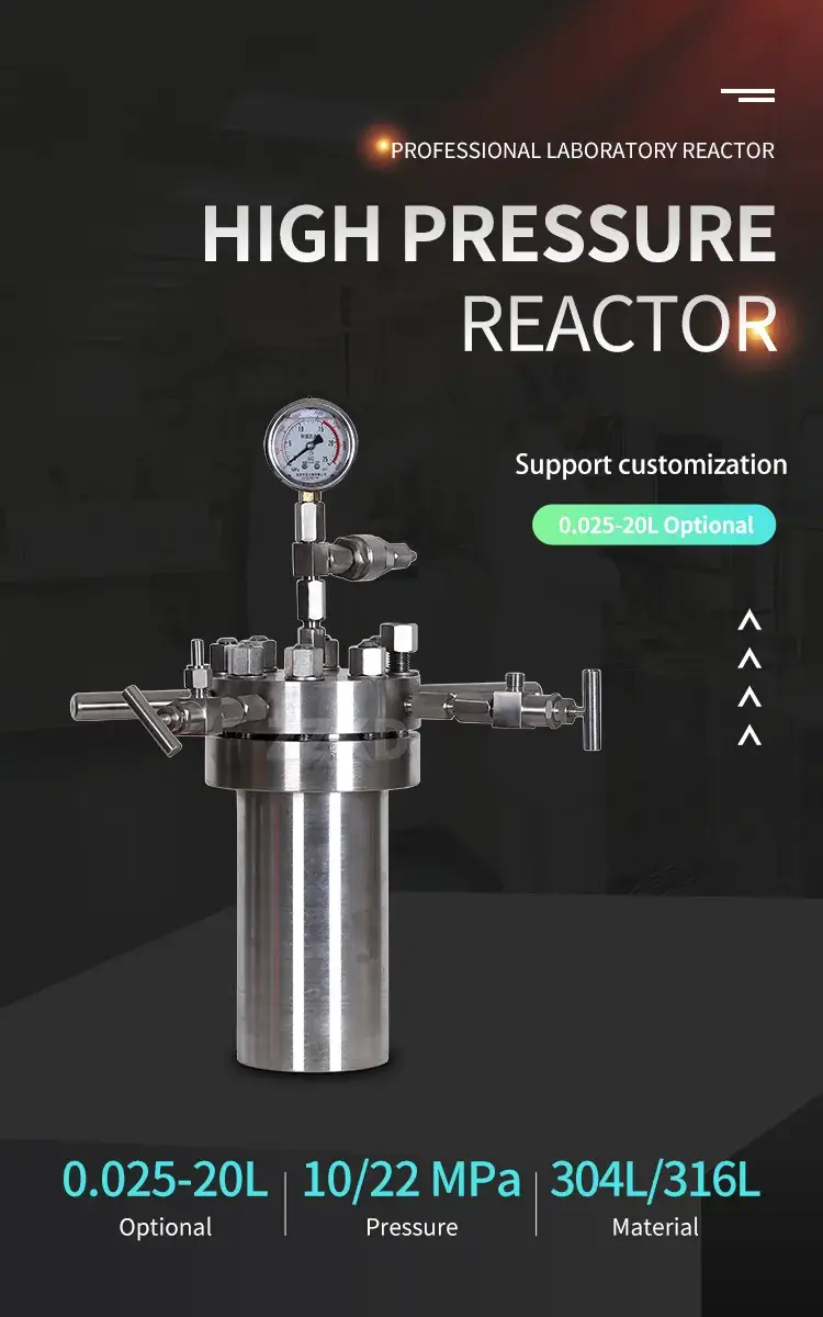 Bình phản ứng mini chất liệu thép không gỉ dành cho phòng thí nghiệm có áp suất cao và chức năng khuấy trộn hiệu quả hình ảnh 12-description