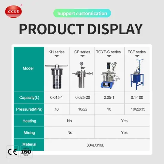 Bình phản ứng mini chất liệu thép không gỉ dành cho phòng thí nghiệm có áp suất cao và chức năng khuấy trộn hiệu quả