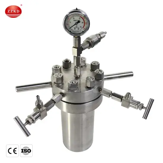 Bình phản ứng mini chất liệu thép không gỉ dành cho phòng thí nghiệm có áp suất cao và chức năng khuấy trộn hiệu quả hình ảnh 1-description